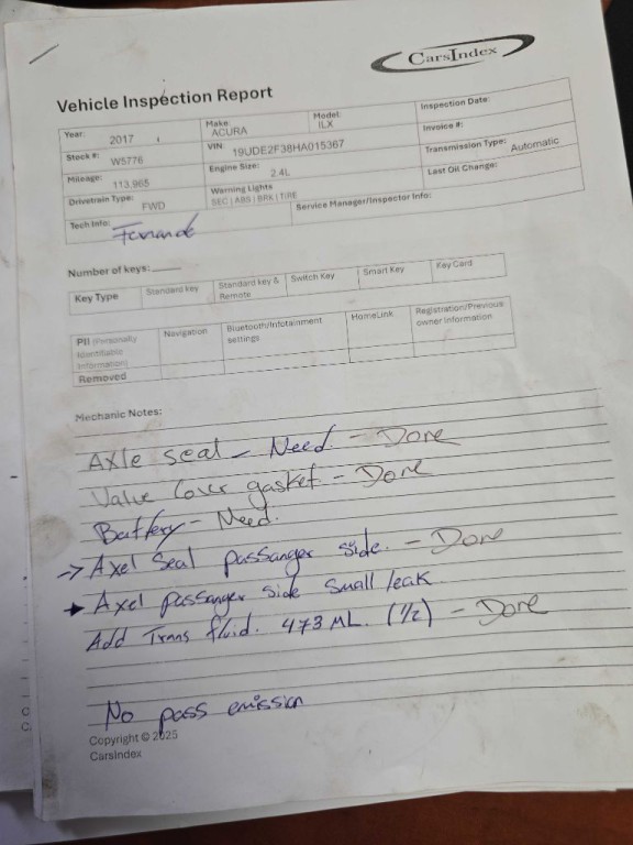 2017 Acura ILX Image 1