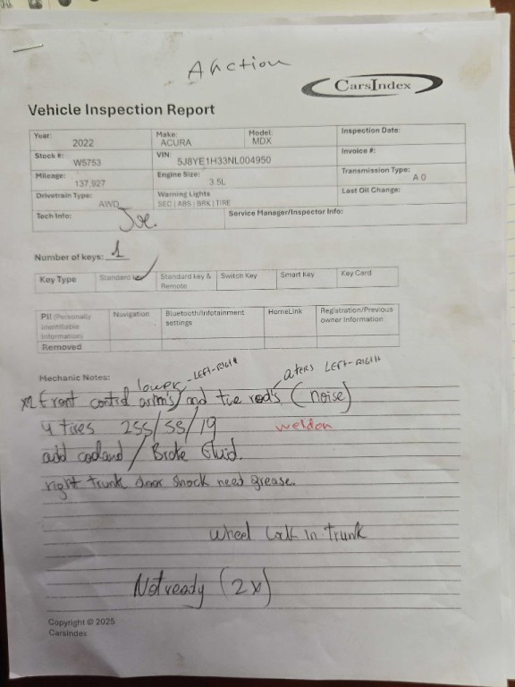 2022 Acura MDX Image 1