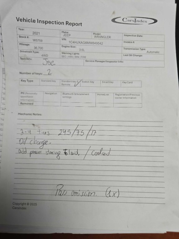 2021 Jeep Wrangler Image 1