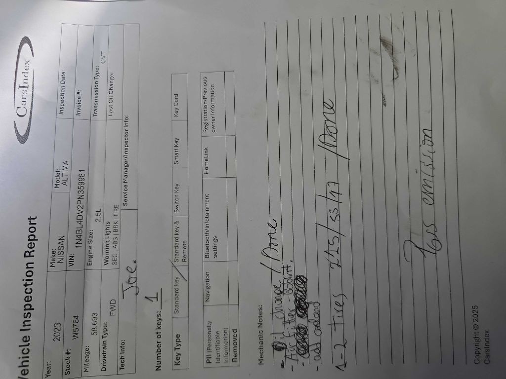 2023 Nissan Altima Image 1