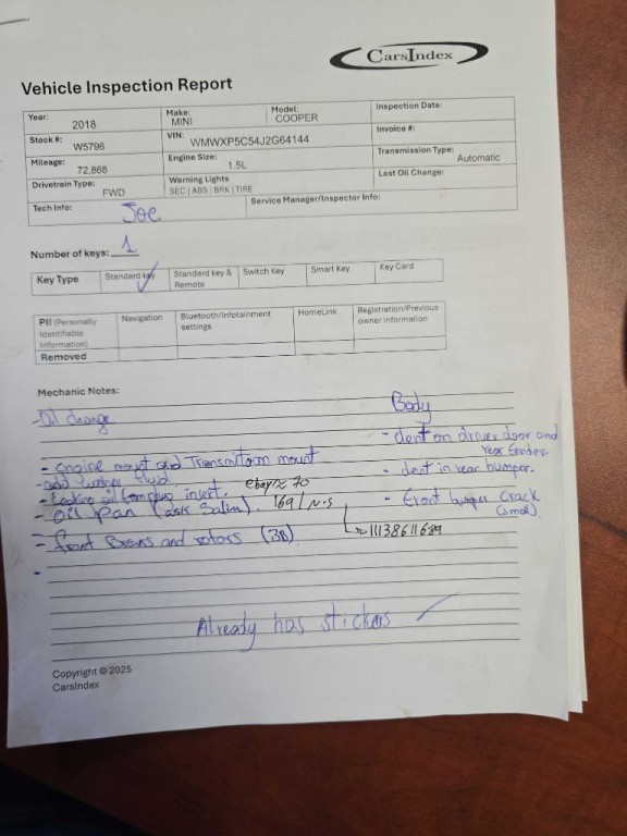 2018 MINI Cooper Image 1