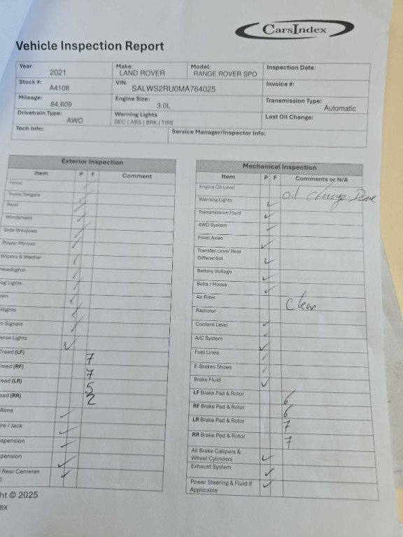 2021 Land Rover Range Rover Sport Image 1