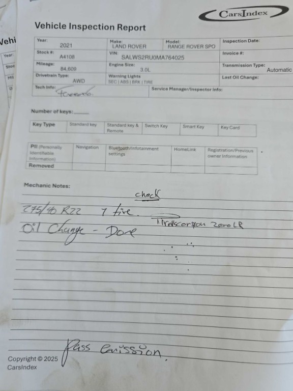 2021 Land Rover Range Rover Sport Image 2