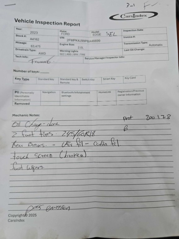 2023 Ford Edge Image 1