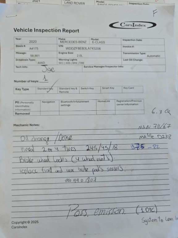 2020 Mercedes-Benz E-Class Image 1