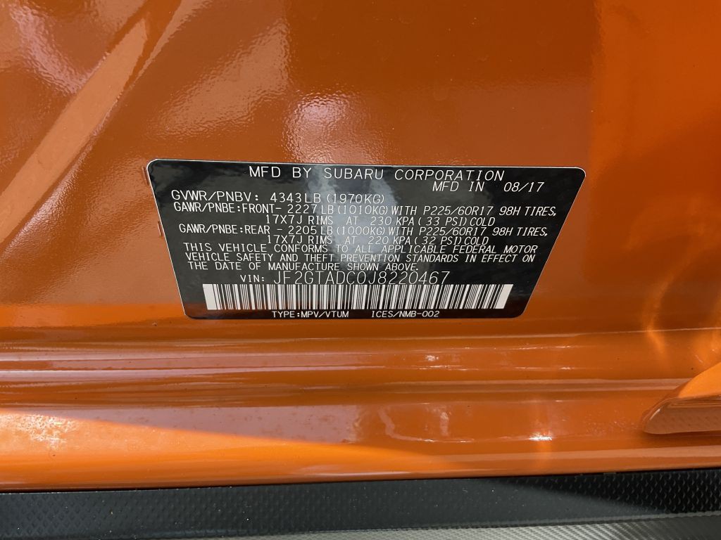2018 Subaru Crosstrek Image 37