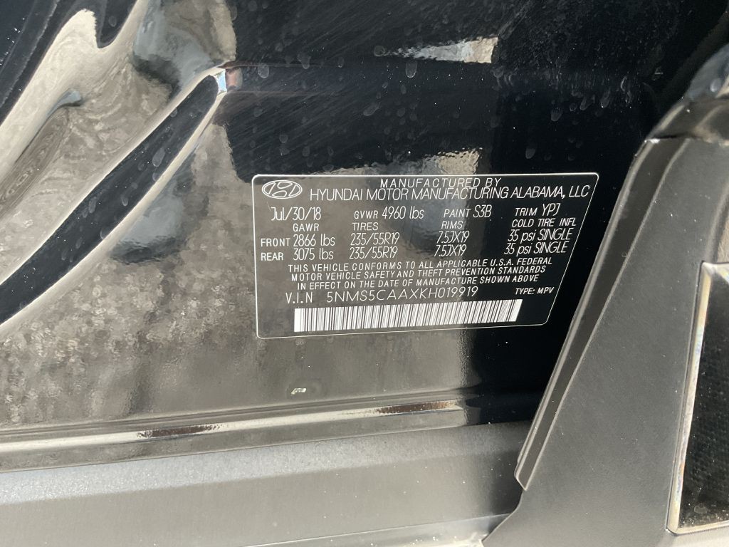 2019 Hyundai Santa Fe Image 40