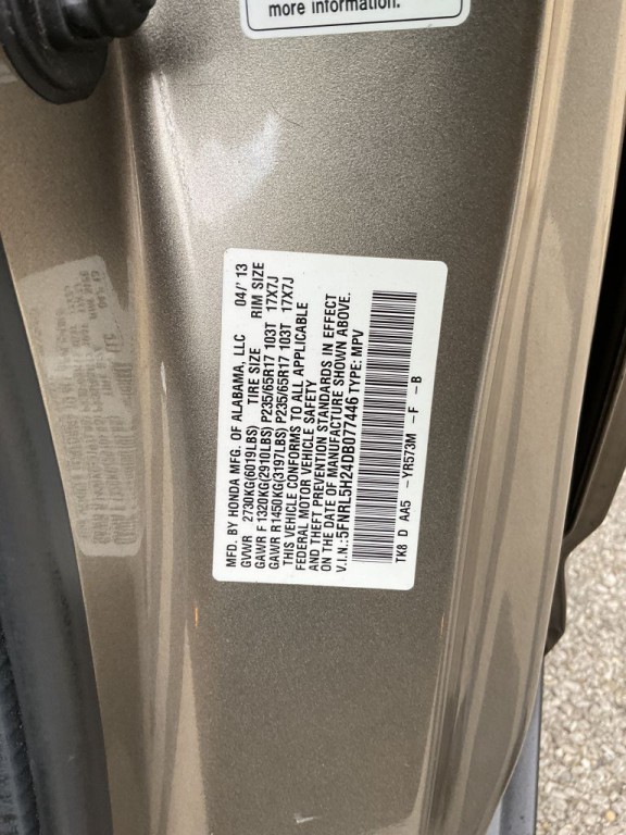 2013 Honda Odyssey Image 37