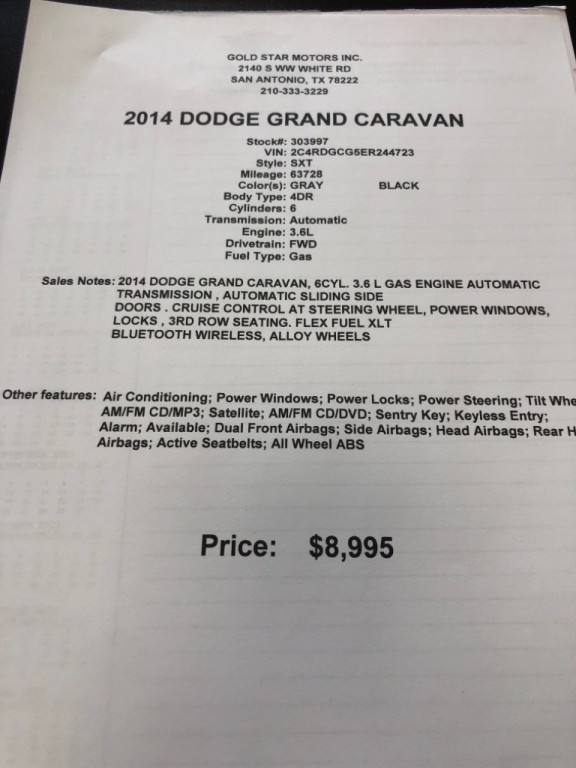 2014 Dodge Grand Caravan Image 22