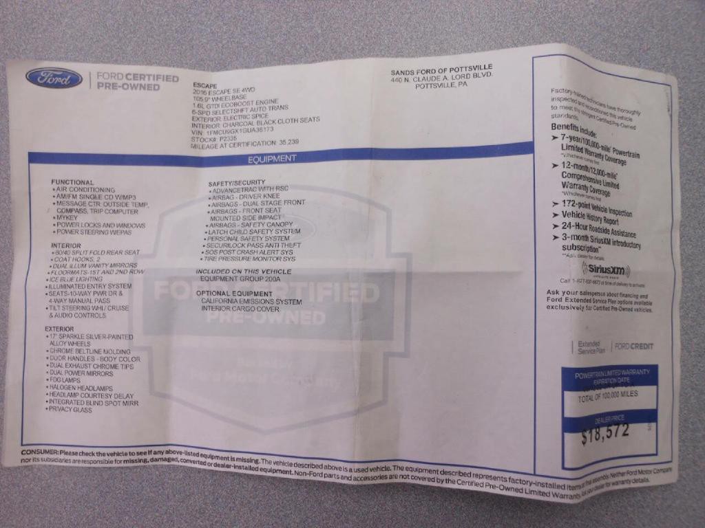 2016 Ford Escape Image 24