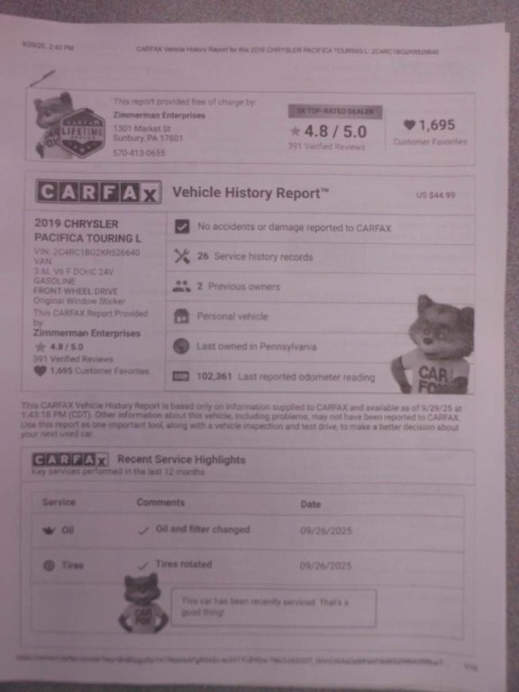 2019 Chrysler Pacifica Image 30