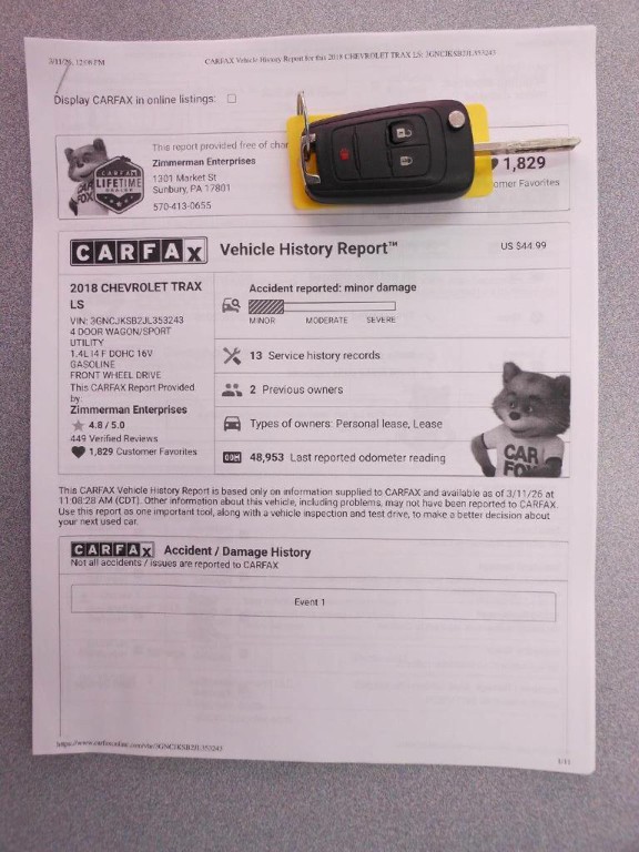 2018 Chevrolet Trax Image 21