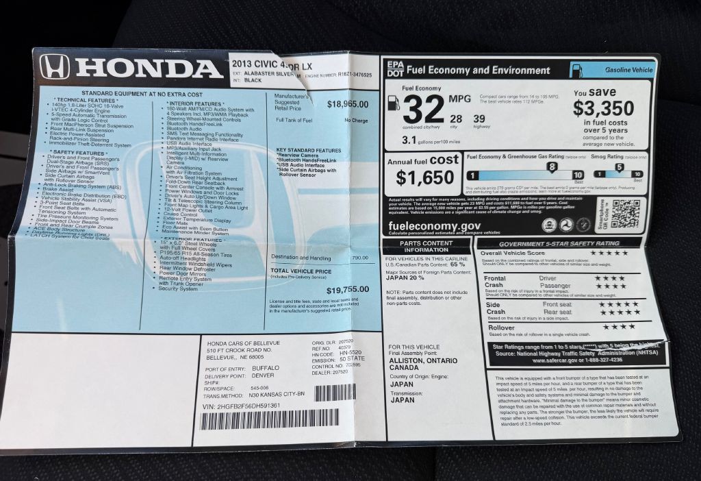 2013 Honda Civic Image 17