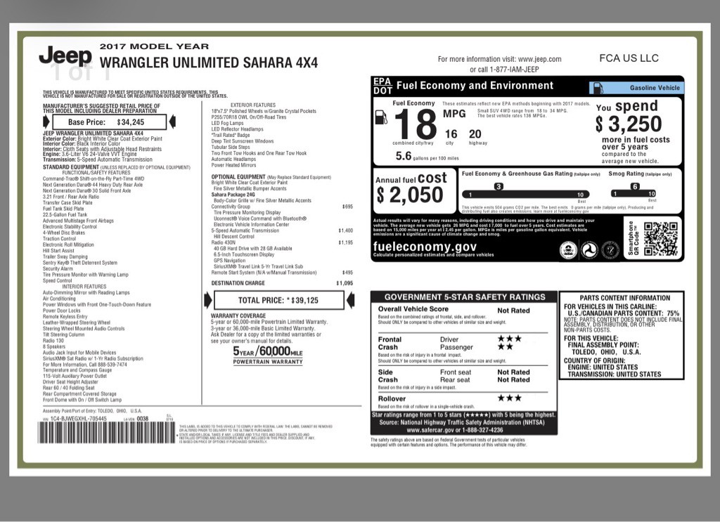 2017 Jeep Wrangler Unlimited Image 22