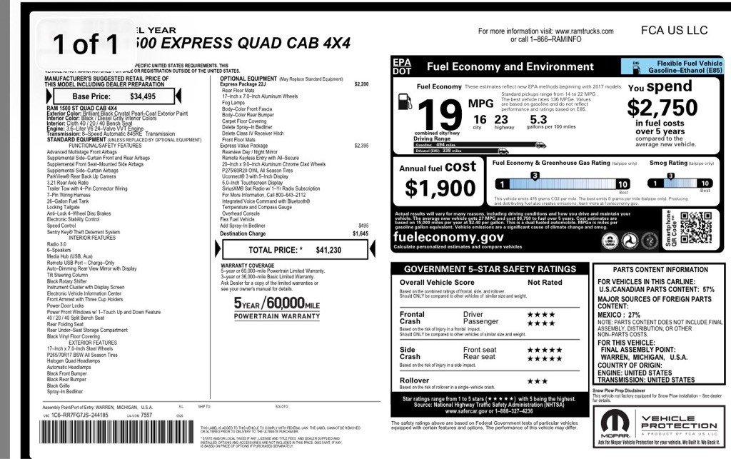 2018 RAM 1500 Image 17