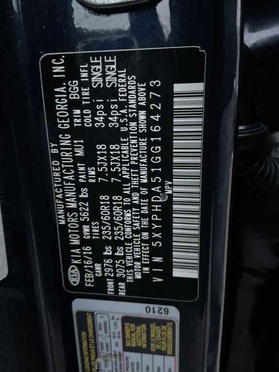 2016 Kia Sorento Image 37