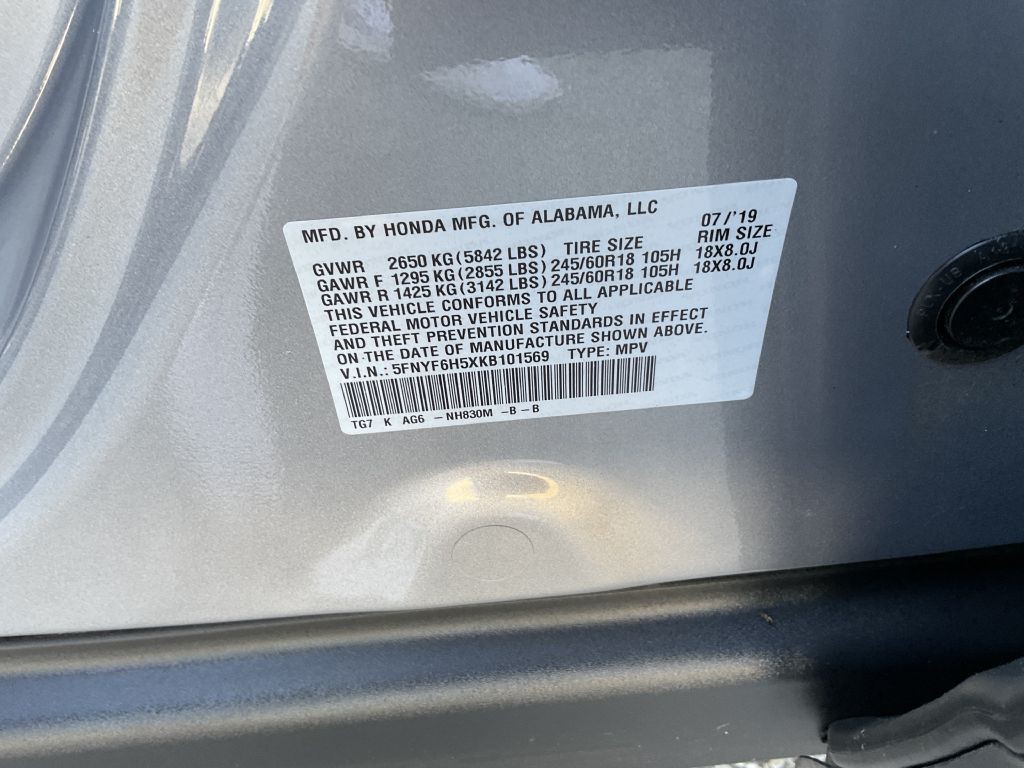 2019 Honda Pilot Image 39