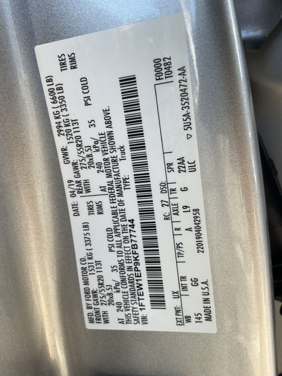 2019 Ford F-150 Image 35