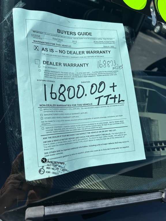 2012 Dodge Ram 2500 Image 16