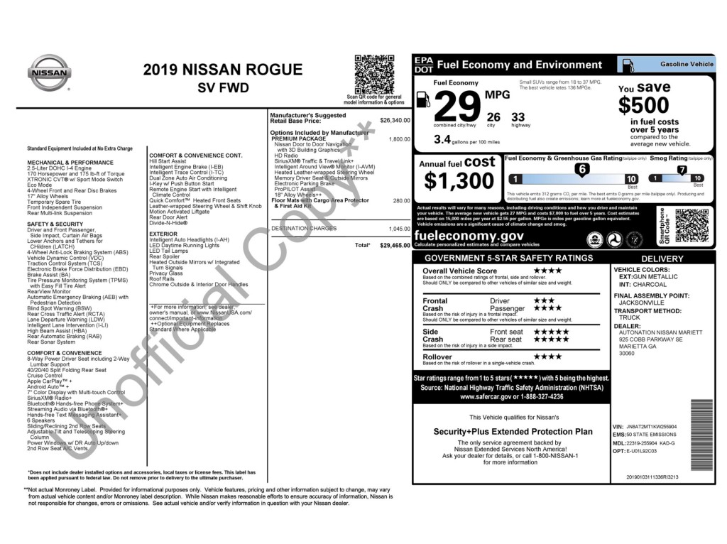 2019 Nissan Rogue Image 10