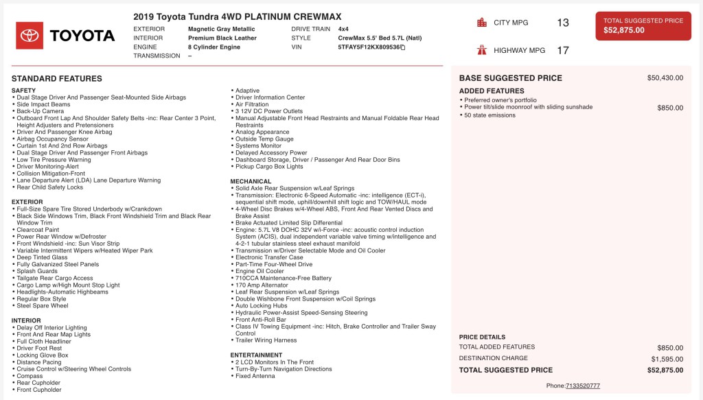 2019 Toyota Tundra Image 11