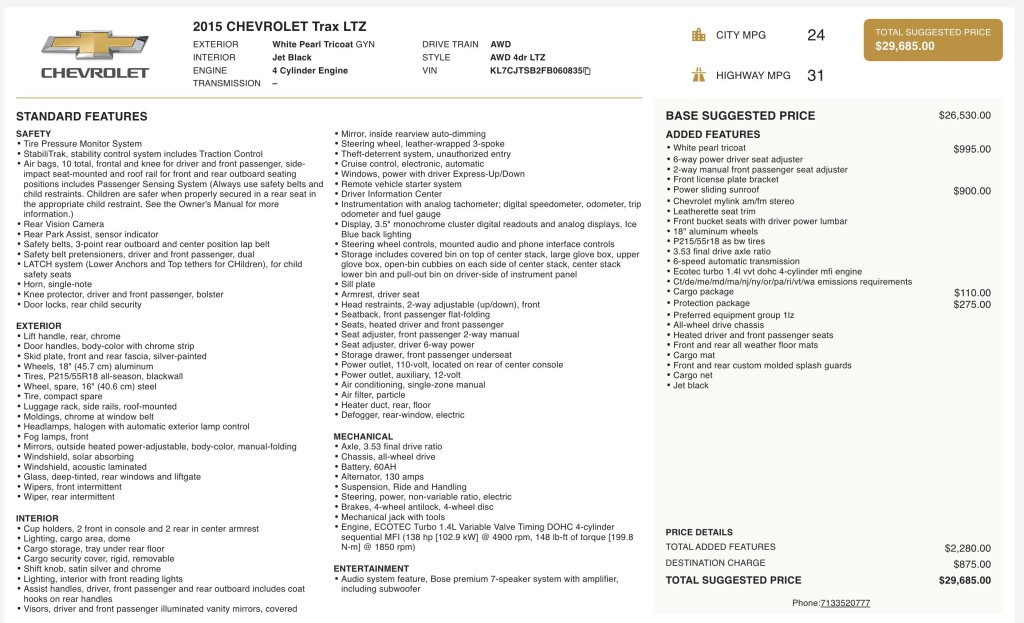 2015 Chevrolet Trax Image 11