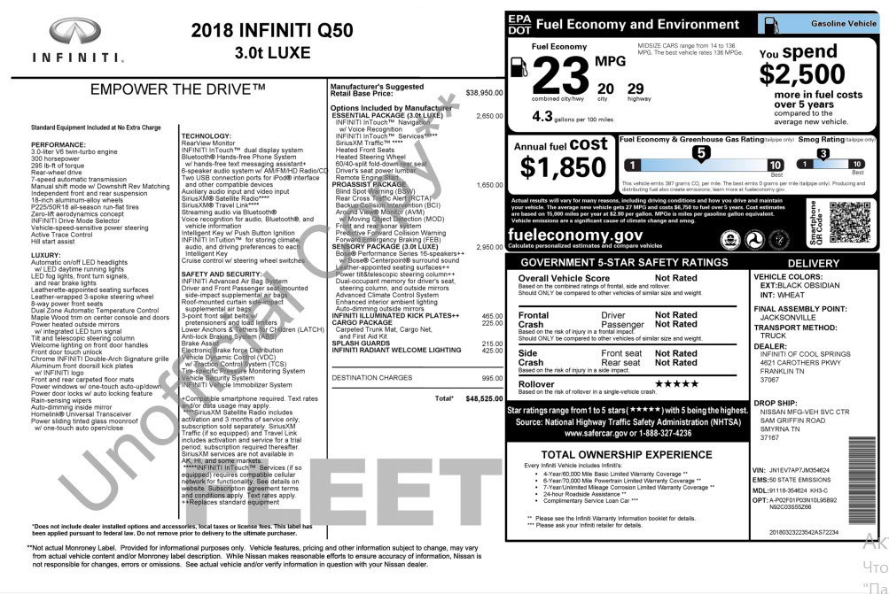 2018 INFINITI Q50 Image 11