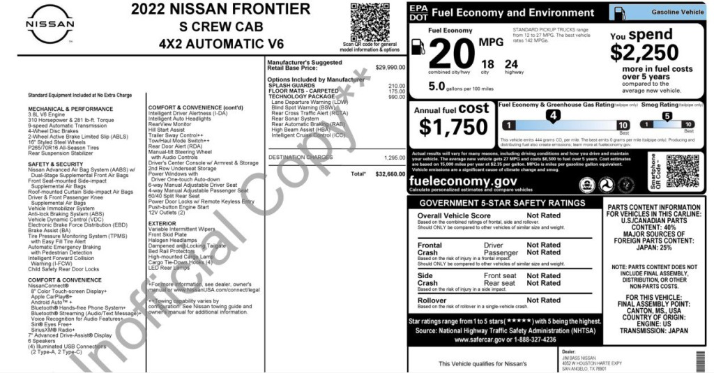 2022 Nissan Frontier Image 11