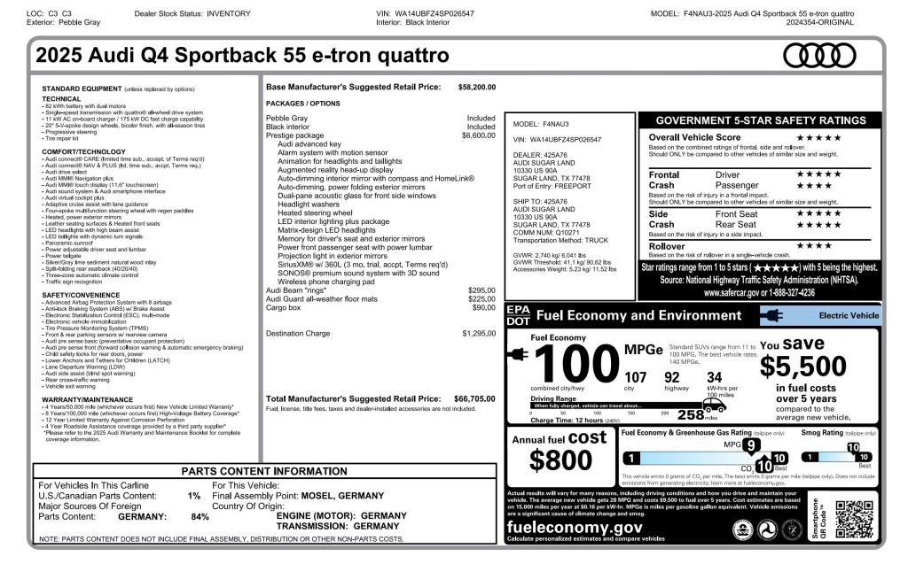 2025 Audi Q4 e-tron Sportback Image 11