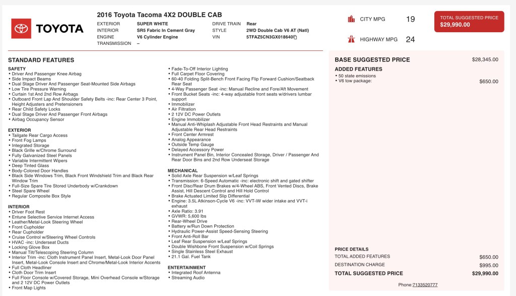 2016 Toyota Tacoma Image 11
