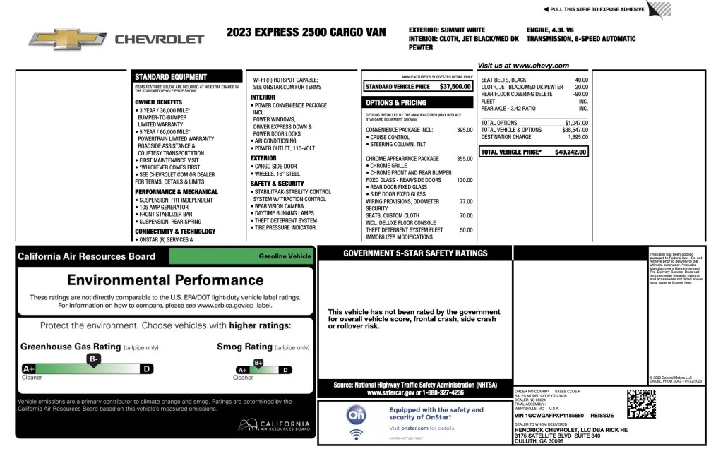 2023 Chevrolet Express Image 7