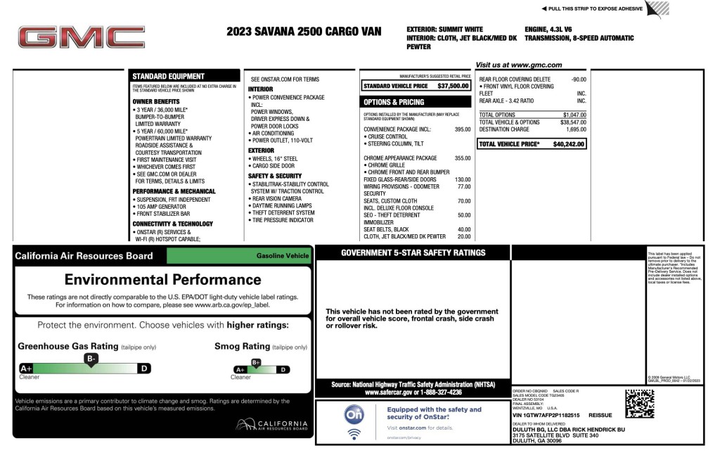 2023 GMC Savana Image 3