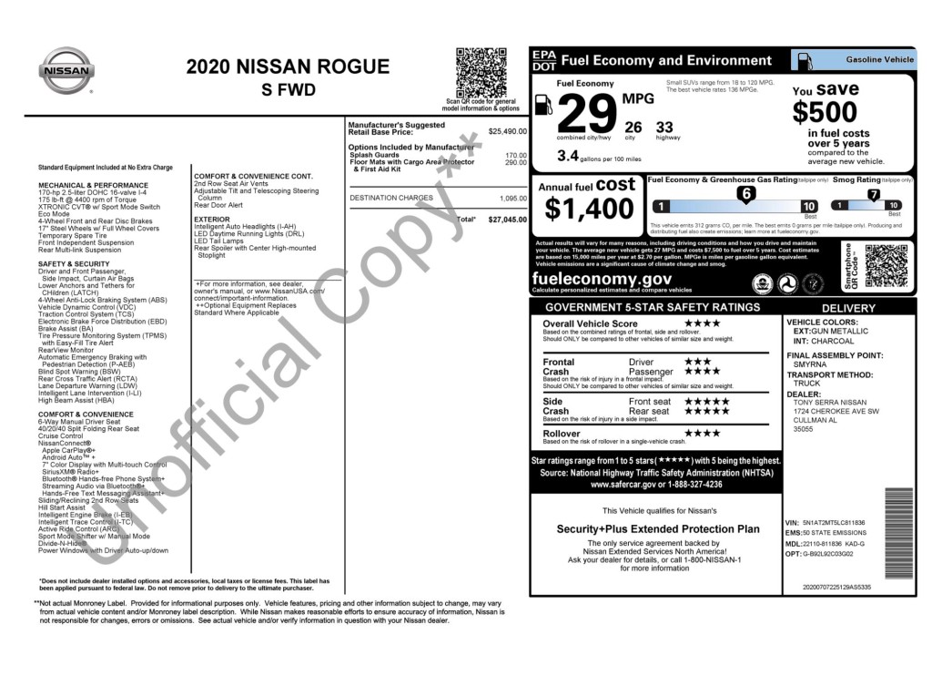 2020 Nissan Rogue Image 11