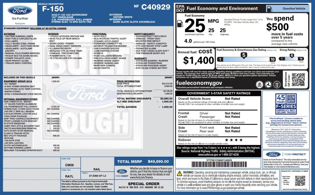 2022 Ford F-150 Image 12
