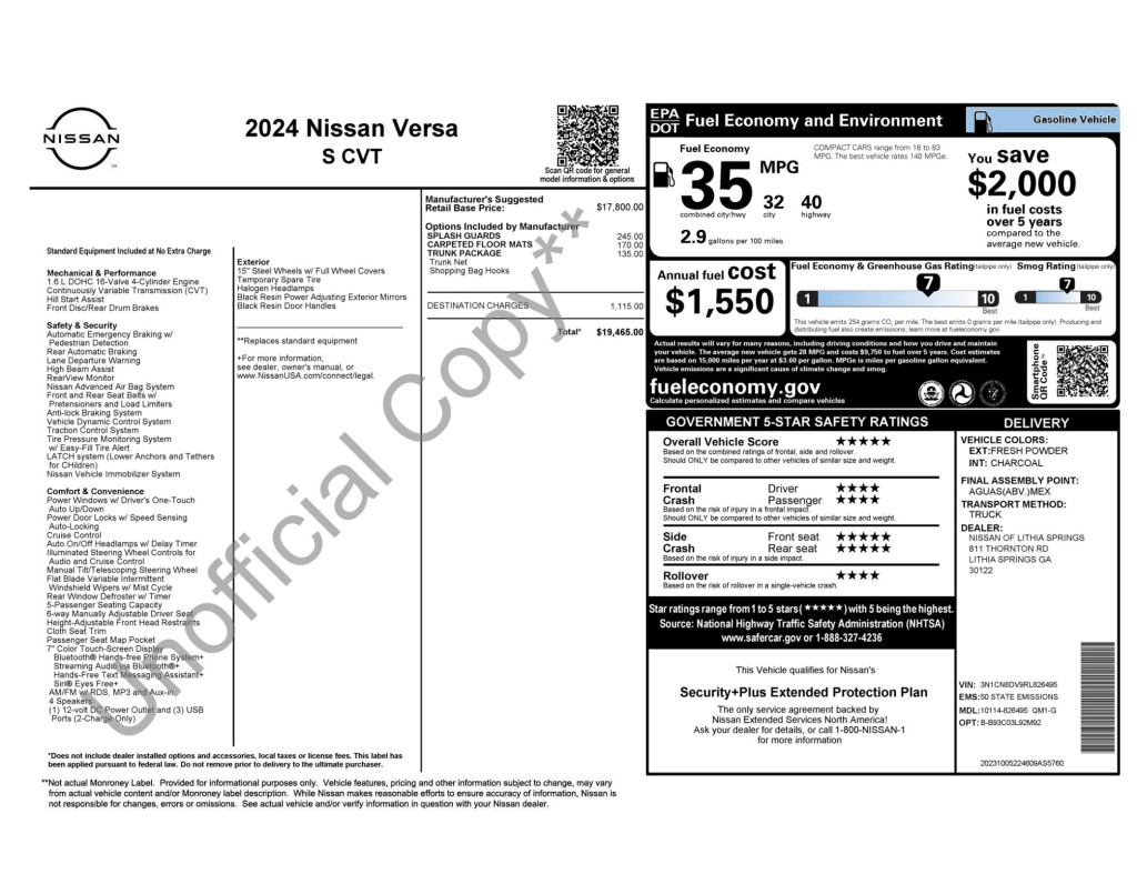 2024 Nissan Versa Image 7