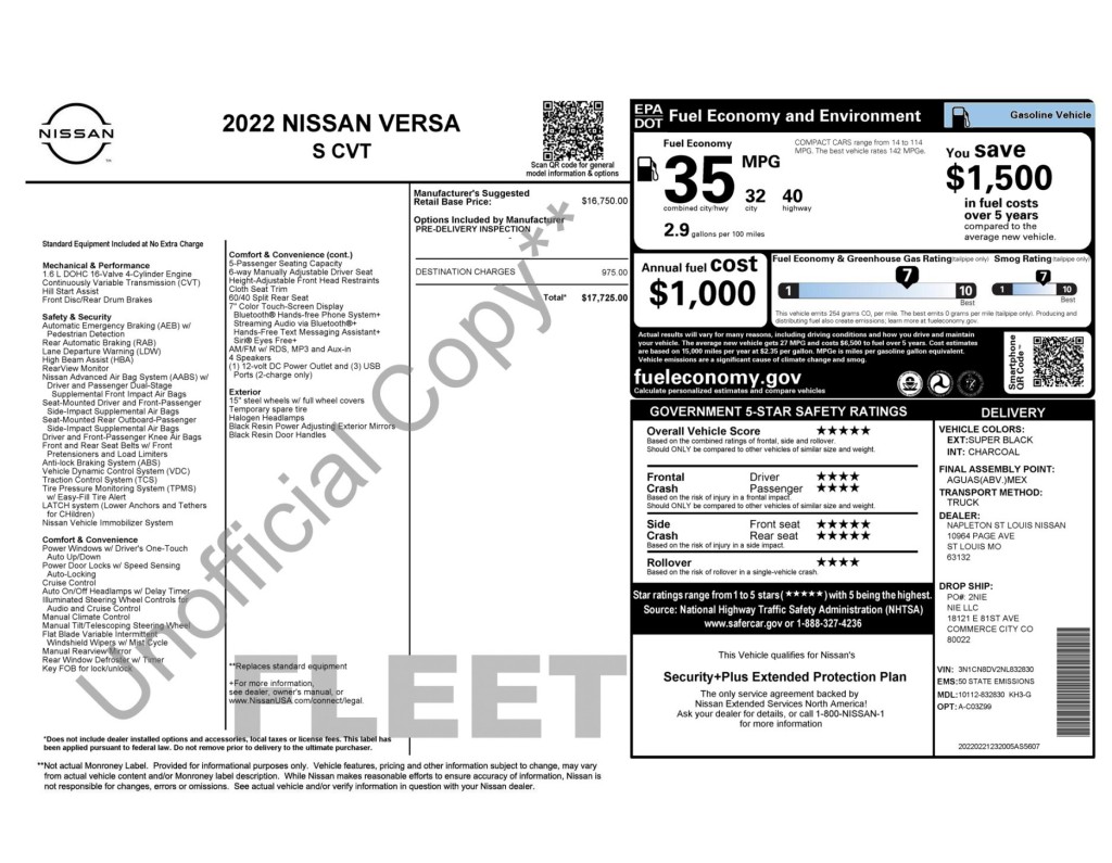 2022 Nissan Versa Image 3