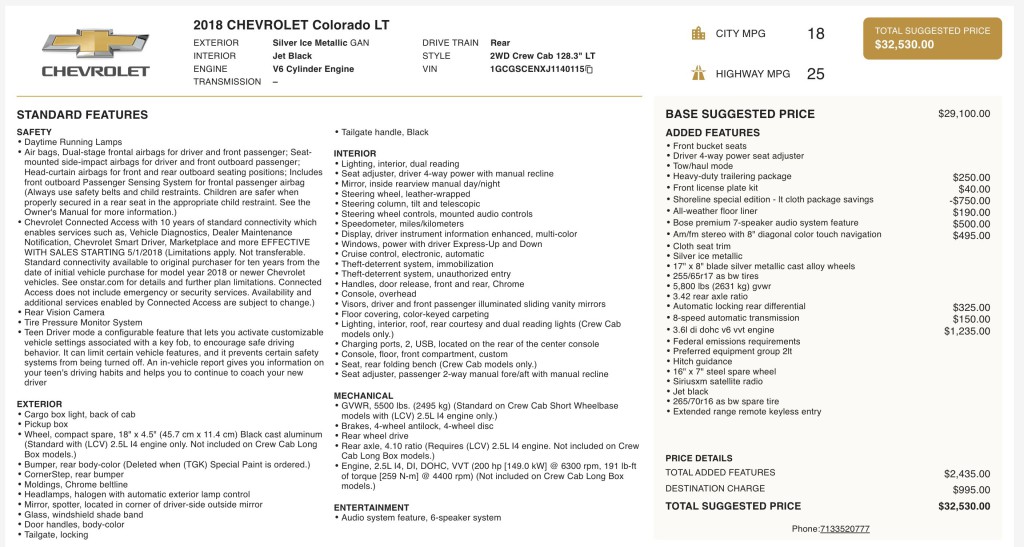 2018 Chevrolet Colorado Image 11