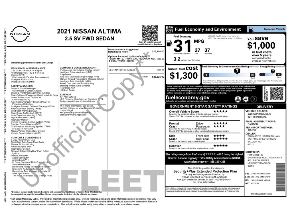 2021 Nissan Altima Image 3