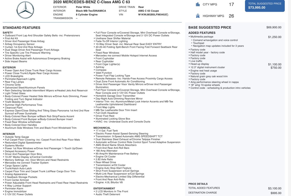 2020 Mercedes-Benz C-Class Image 7