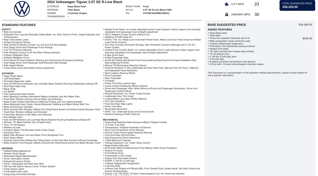 2024 Volkswagen Tiguan Image 11