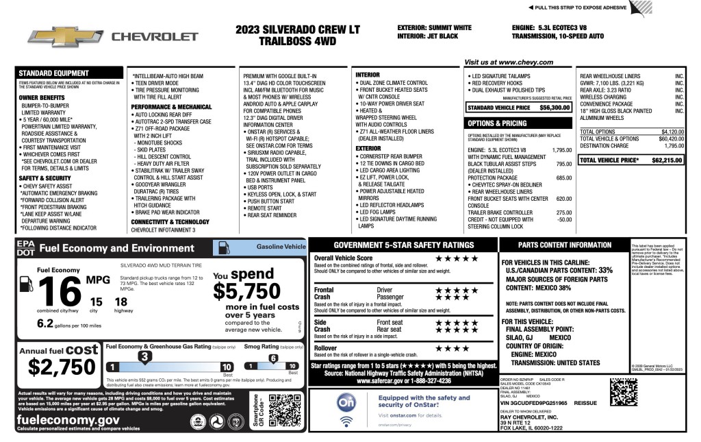 2023 Chevrolet Silverado 1500 Image 1