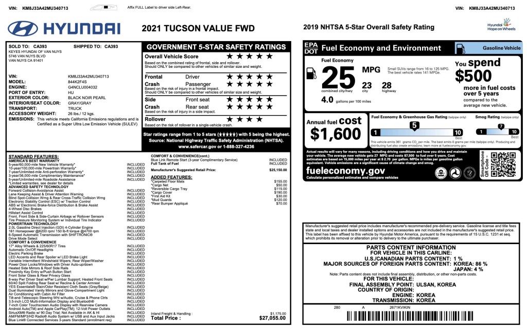 2021 Hyundai Tucson Image 11