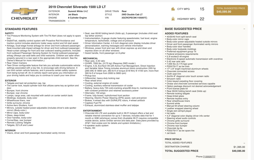 2019 Chevrolet Silverado 1500 Image 10