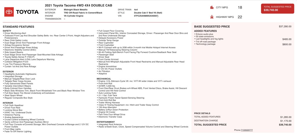 2021 Toyota Tacoma Image 3