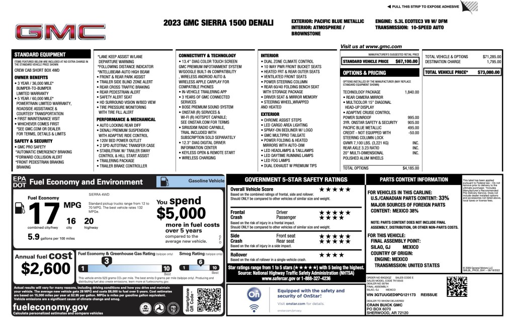 2023 GMC Sierra 1500 Image 3
