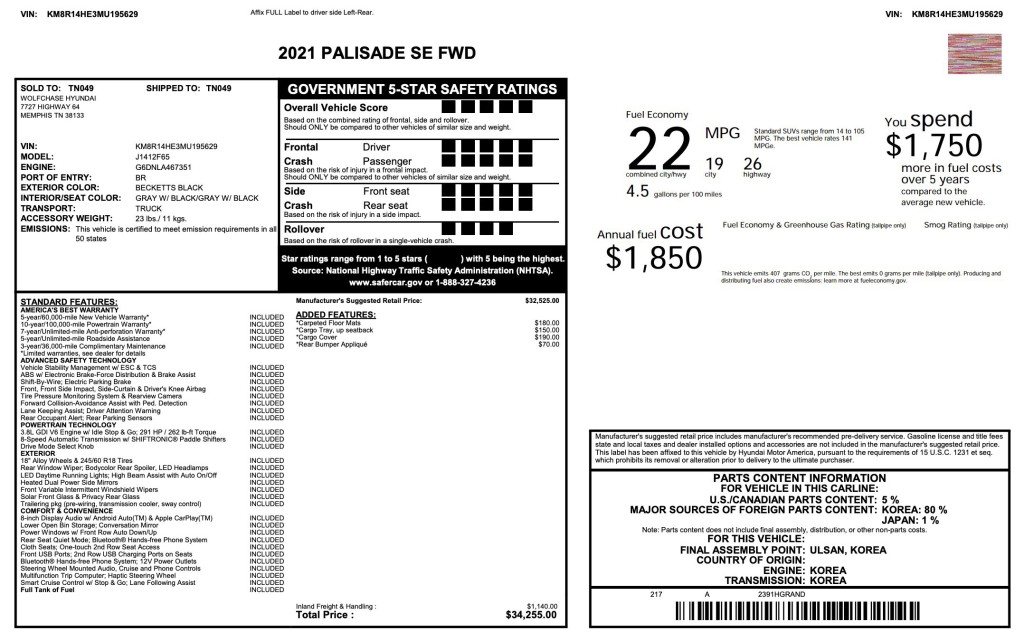 2021 Hyundai Palisade Image 11