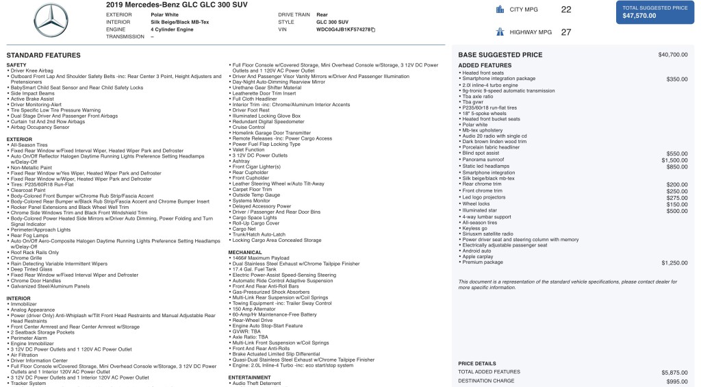 2019 Mercedes-Benz GLC-Class Image 7