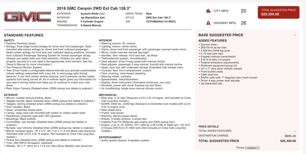 2018 GMC Canyon Image 11