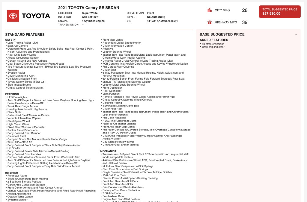 2021 Toyota Camry Image 11