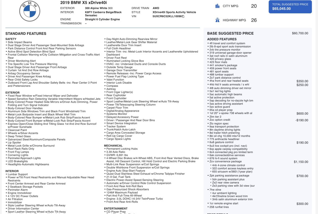 2019 BMW X5 Image 12